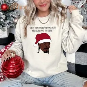 Funny Santa Snoop Dogg Sweatshirt Funny Christmas Sweatshirt