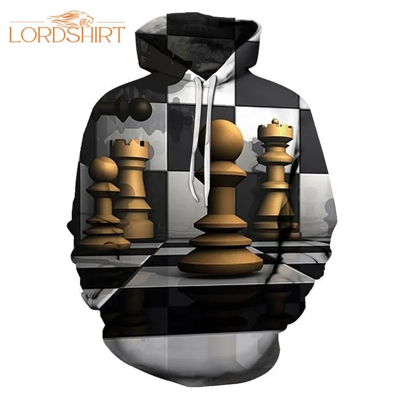 Game Of Chess Grey High Quality 3d All Over Print