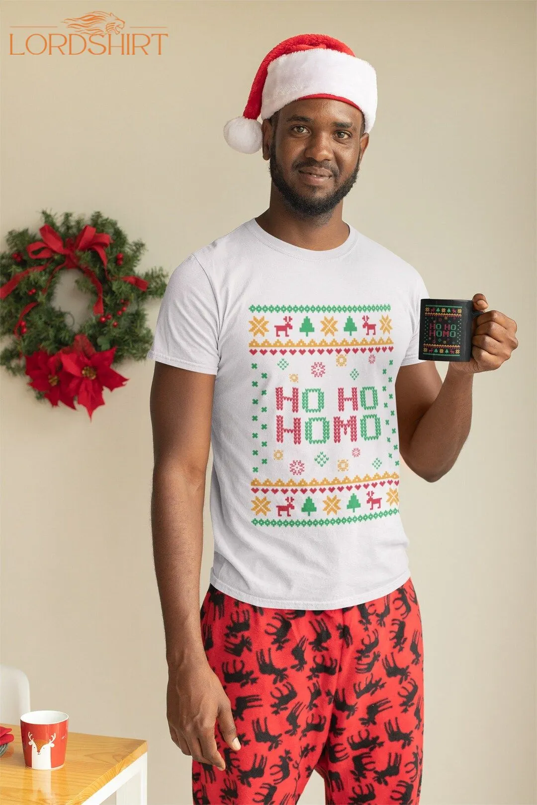 Gay Christmas Shirt . Christmas Shirts Ho Ho Homo Gay