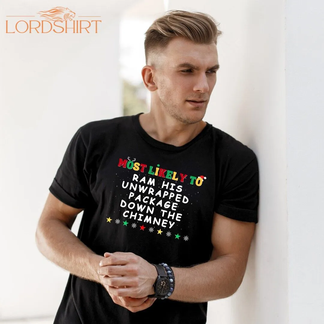 Gay Man Christmas T-shirt LGBTQIA Xmas Tee Most Likely To