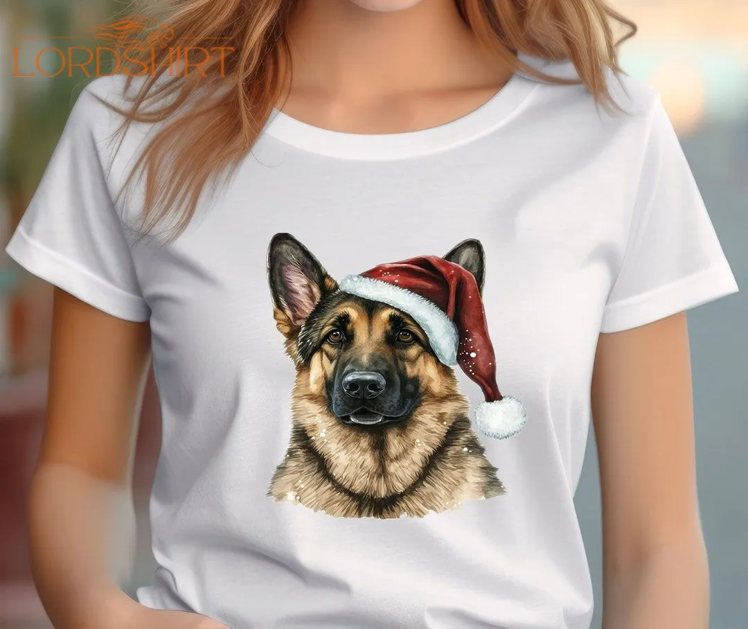 German Shepherd Christmas T-shirt