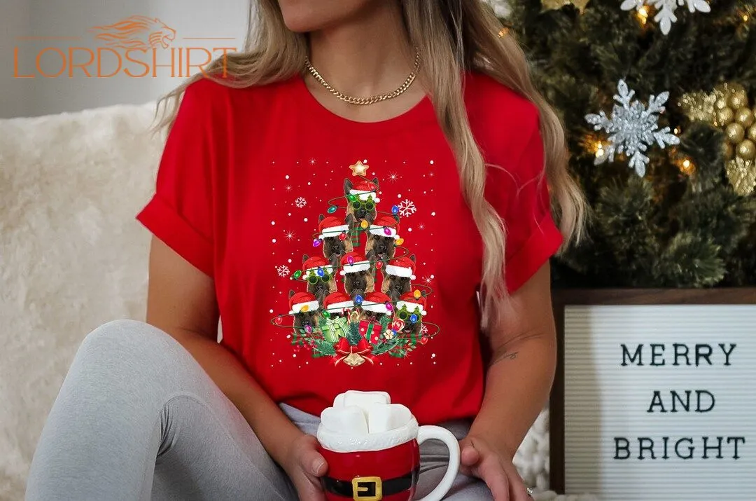 German Shepherd Gifts Xmas Christmas Mens Womens Kids Tshirt