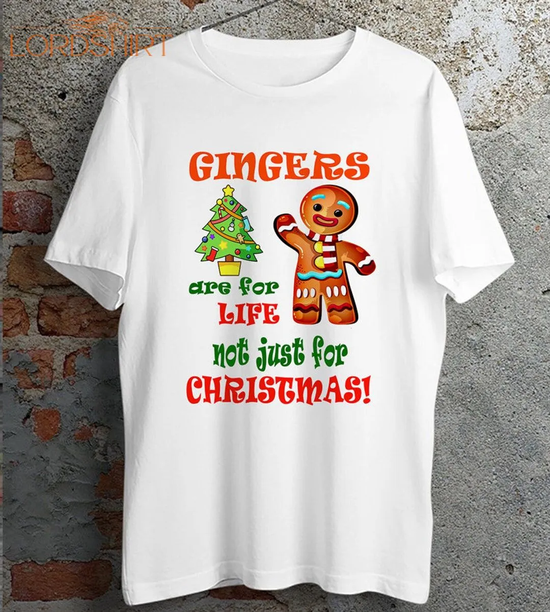 Gingers Are For Life Xmas Christmas T Shirt Santa Christmas