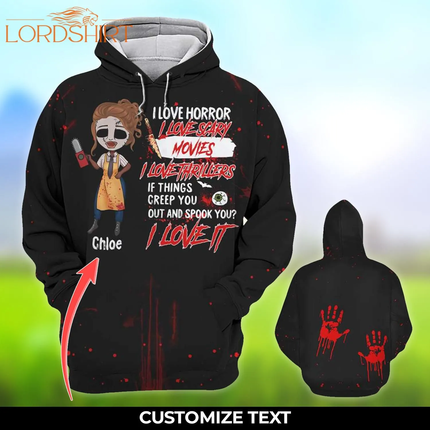 Girl If Things Creep You Out And Spook You I Love It Custom Name 3d All Over Print