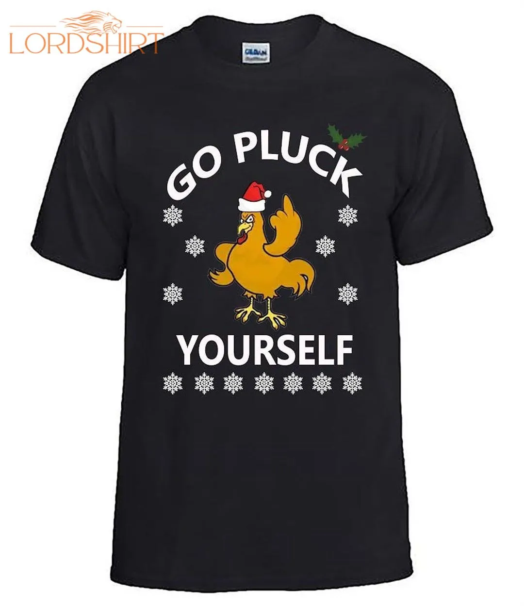 Go Pluck Yourself Fun/novelty/rude Christmas Tshirt