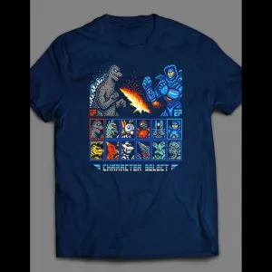 Godzilla 16 Bit Video Game Parody Shirt