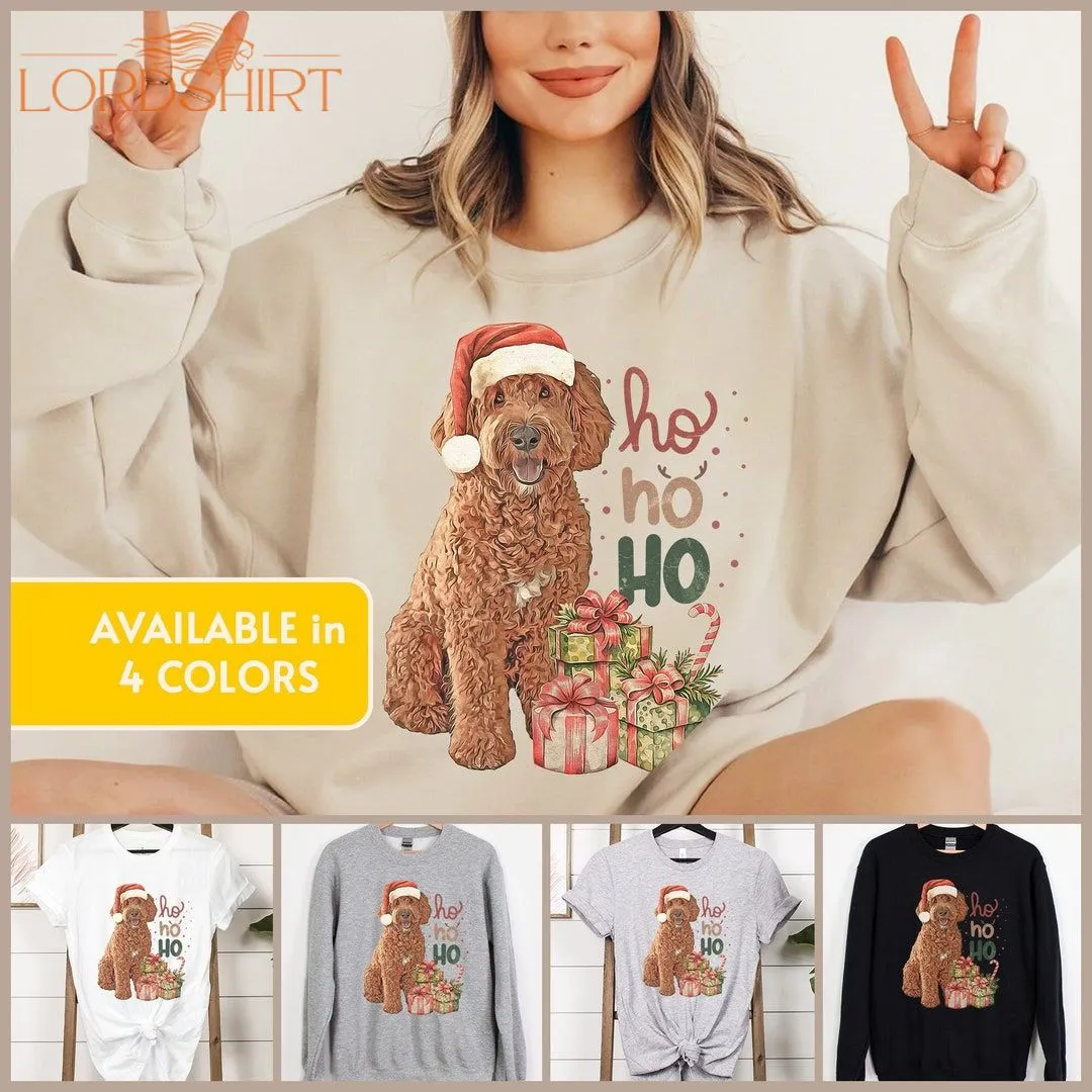 Golden Doodle Christmas Sweatshirt Vintage Style Doodle