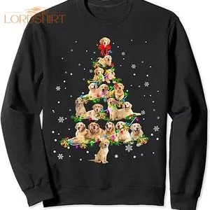 Golden Retriever Christmas Tree Ornament Decor Xmas T-shirt