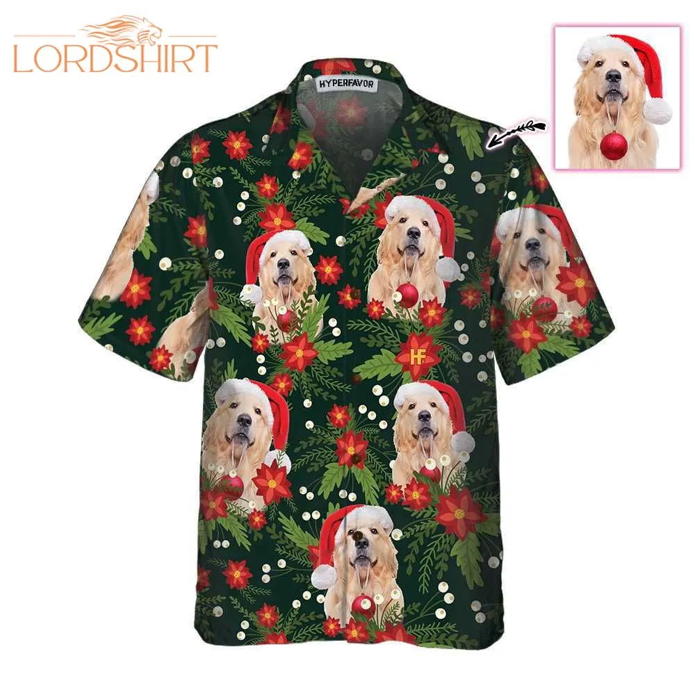 Golden Retriever Dog Custom Photo Hawaiian Shirt