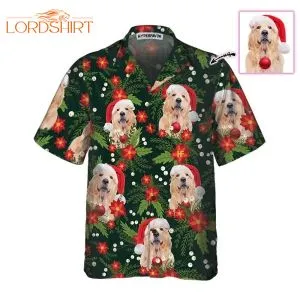 Golden Retriever Dog Custom Photo Hawaiian Shirt