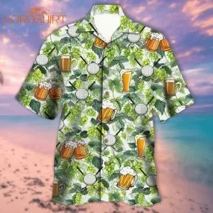 Golf And Beer Aloha Hawaiian Shirt