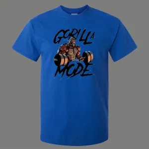 Gorilla Mode Gym Weightlifting Rare Design Oldskool Quality Shirt