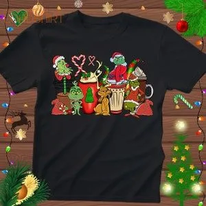 Grinch Christmas Tshirt Grinch Inspired Christmas Coffee