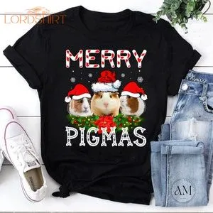 Guinea Pig Christmas Vintage T-shirt Merry Pigmas Shirt