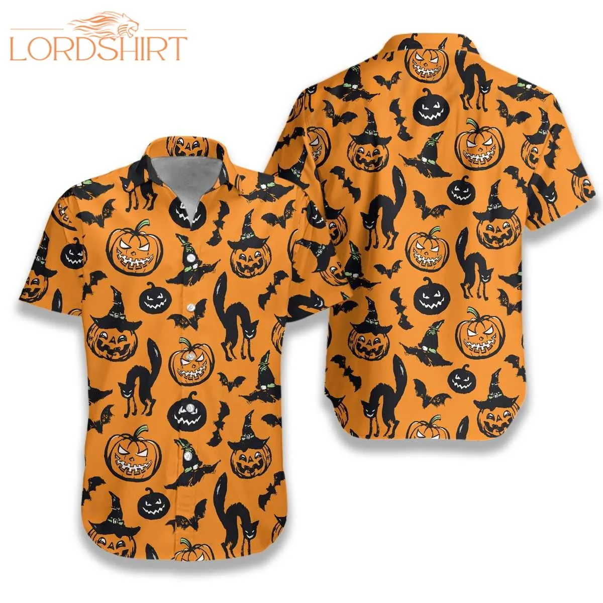 Halloween Pattern Hawaiian Shirt