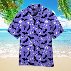 Halloween Scary Night Pattern Hawaiian Shirt