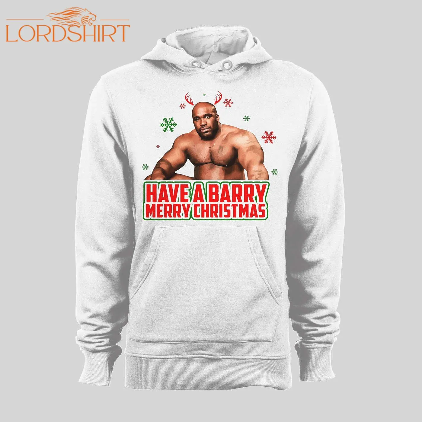 Have A Barry Merry Christmas Porn Star Parody High Quality Holiday Hoodie/ Sweatshirt