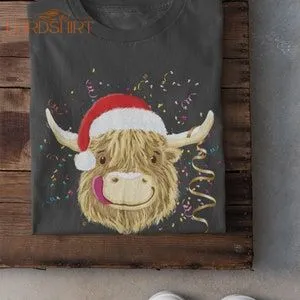 Highland Cow Christmas Shirt Highland Coo Christmas Party