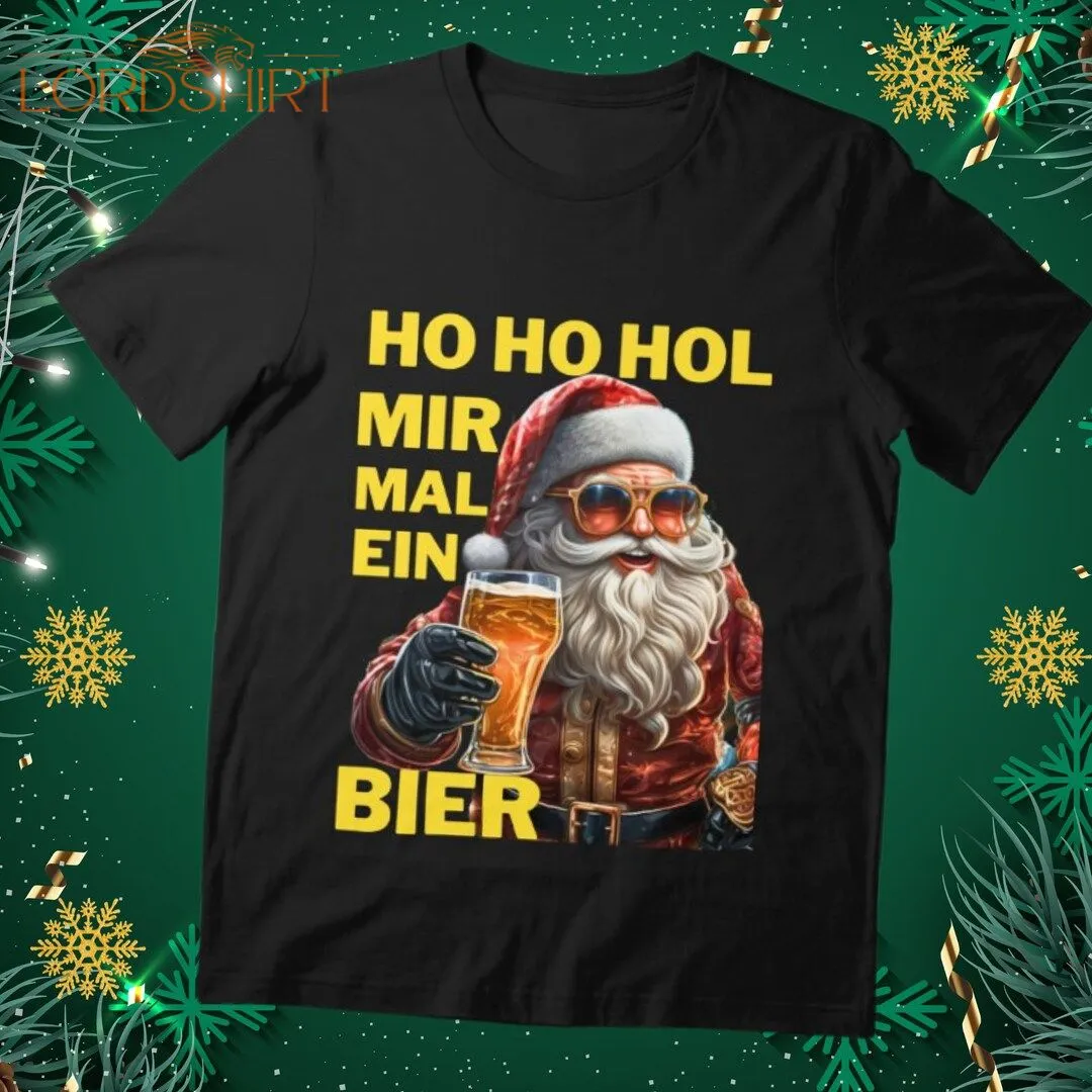 Ho Ho Get Me A Beer Men's Christmas T-shirt Funny