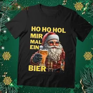 Ho Ho Get Me A Beer Men's Christmas T-shirt Funny