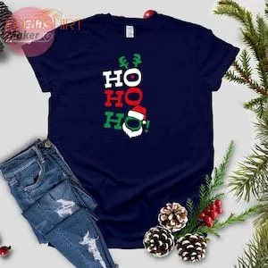 HO HO HO Cute Christmas Shirt Christmas Vacation Shirt