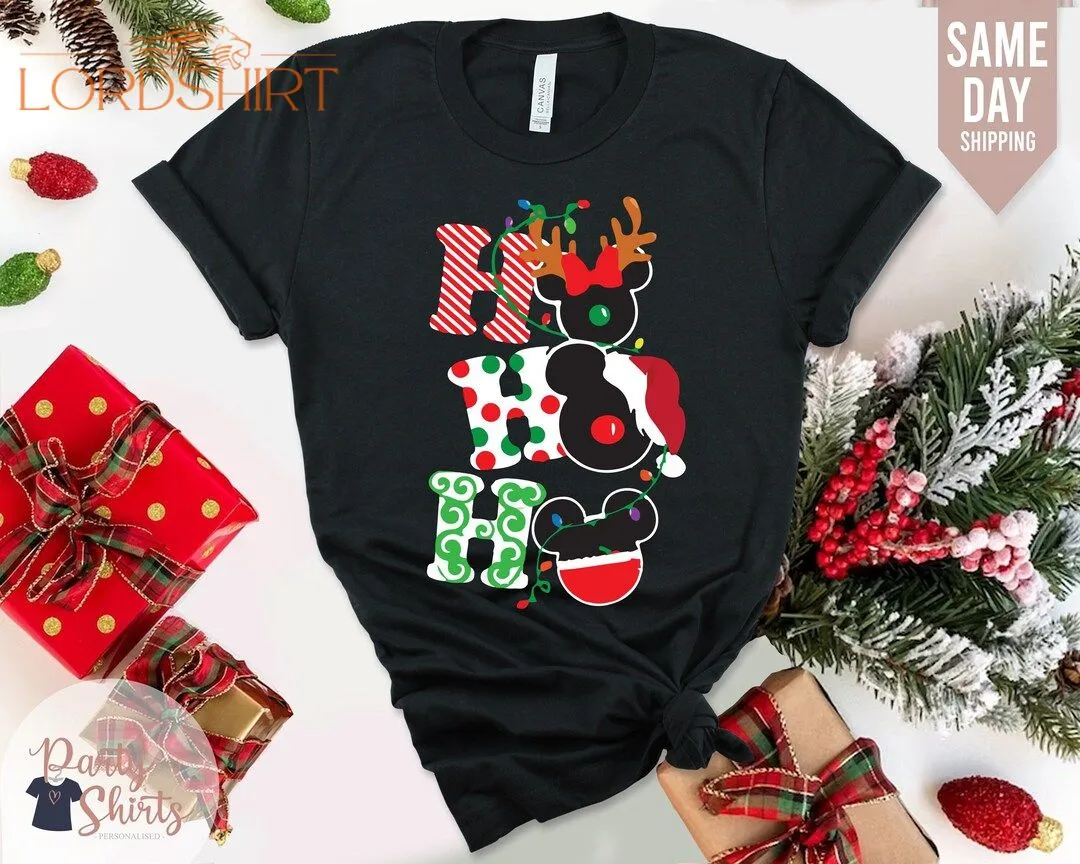 Ho Ho Ho Disney Christmas Shirt Funny Christmas Kids Shirt