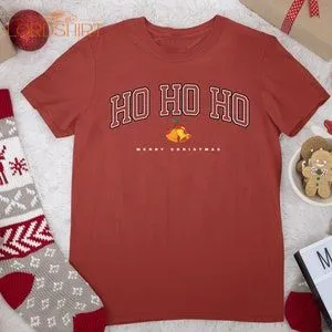 Ho Ho Ho Funny Xmas Christmas T-shirt Festive Tee Merry Xmas