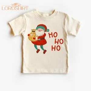 Hohoho Santa Christmas Kids T Shirts Christmas Gift For Girls