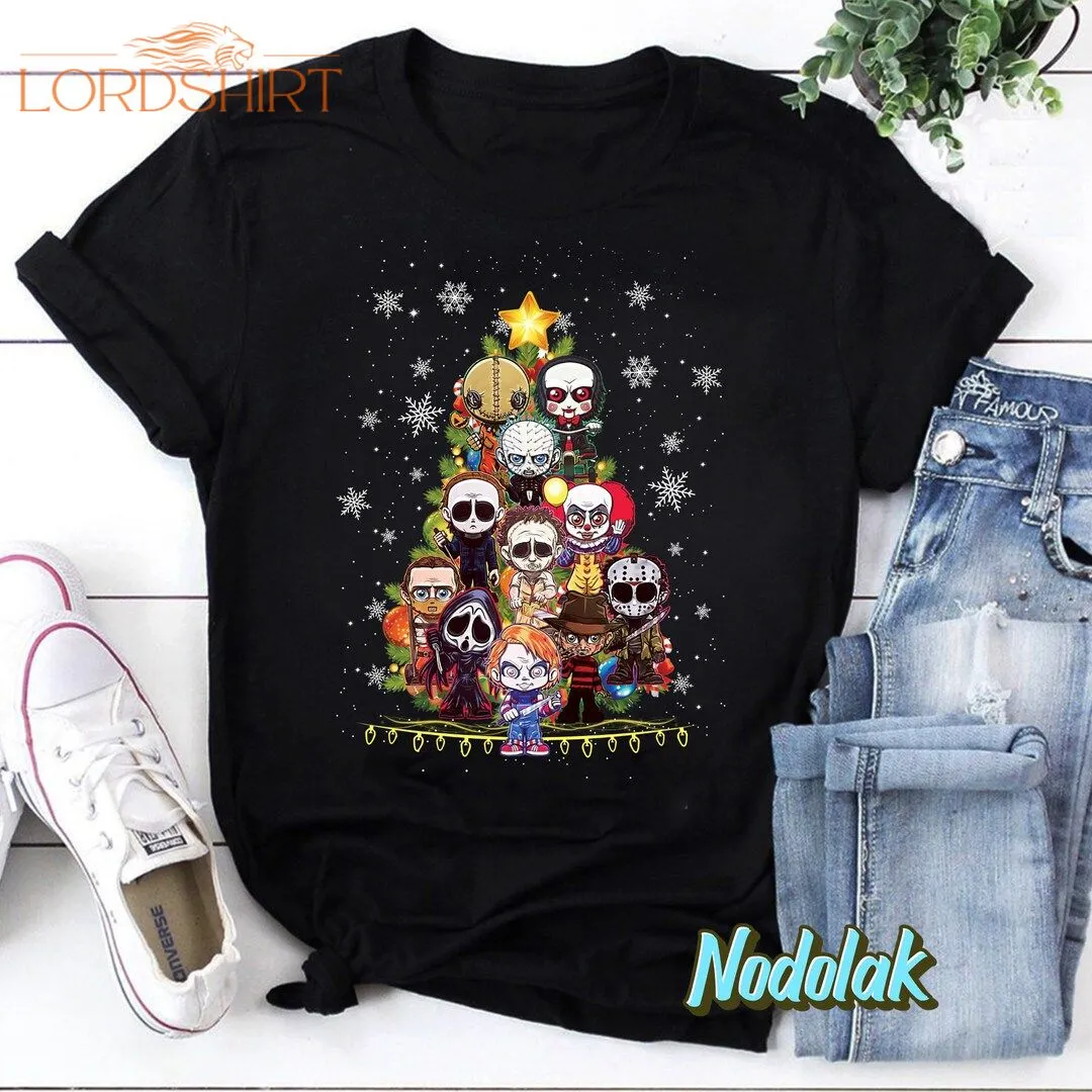 Horror Characters Christmas T-shirt Horror Christmas Shirt