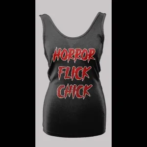 Horror Flick Chick Ladies Halloween Tank Top