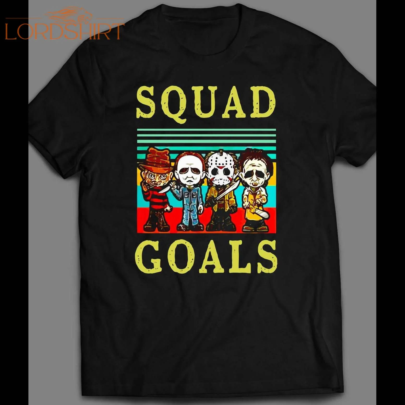 Horror Movie Killers Squad Goals Halloween Shirt