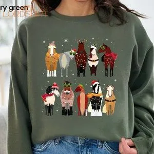 Horse Lover Animal Christmas Shirt Christmas Farm Animals