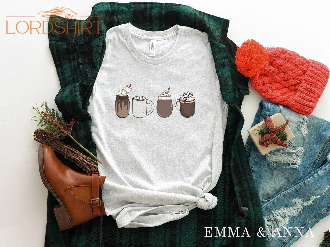 Hot Chocolate Shirt Christmas Shirt For Women Christmas