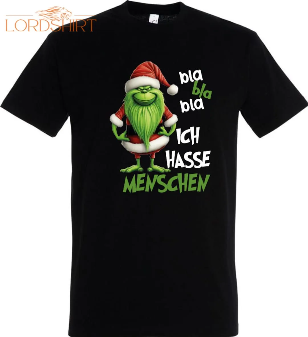 I Hate People Grinch Christmas T-shirt SAYINGS FUNNY TOP Funny