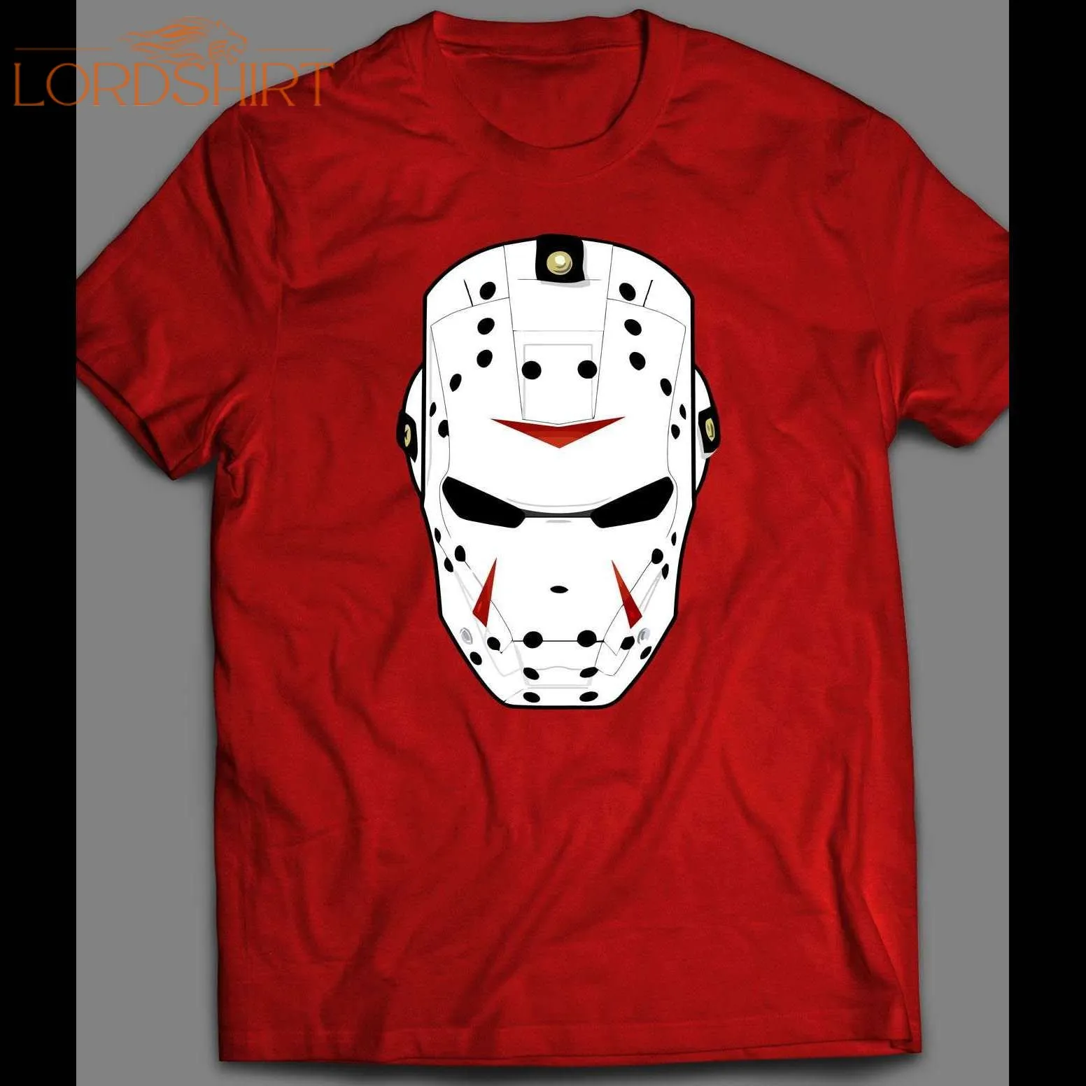 Iron Hockey Mask Super Hero Parody Halloween Shirt