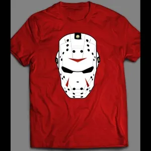 Iron Hockey Mask Super Hero Parody Halloween Shirt