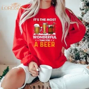 It Is The Most Wonderful Time For A Beer Shirt Christmas