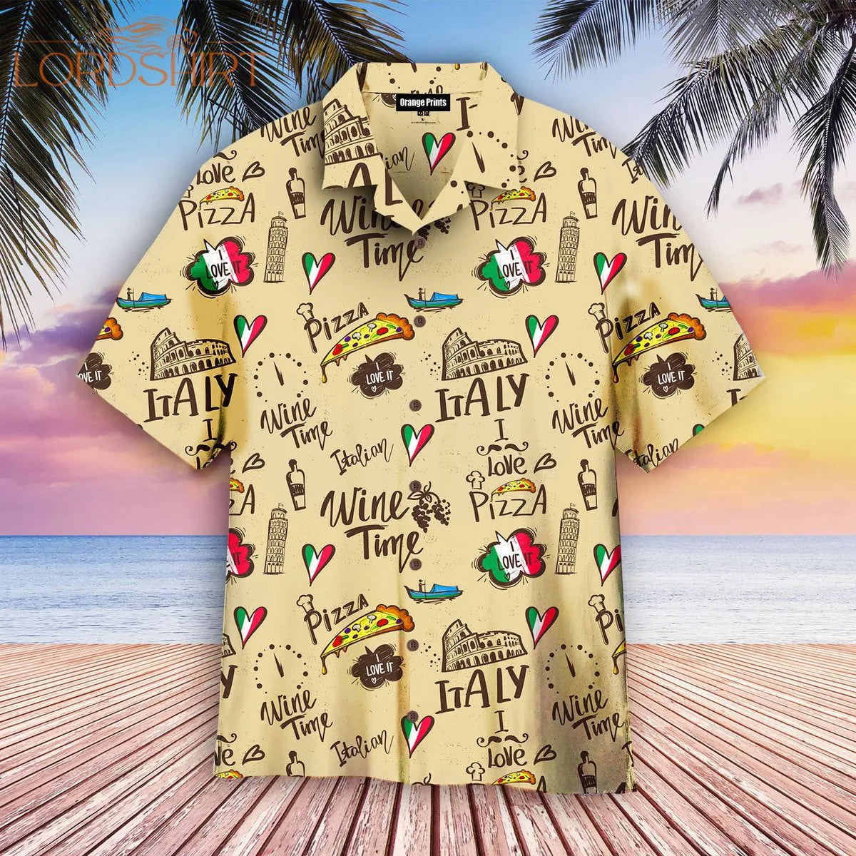 Italy Romantic Hawaiian Shirt