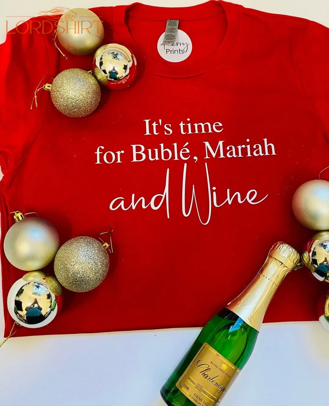 Its Time For Buble Mariah And Wine Tshirt Christmas Pyjamas