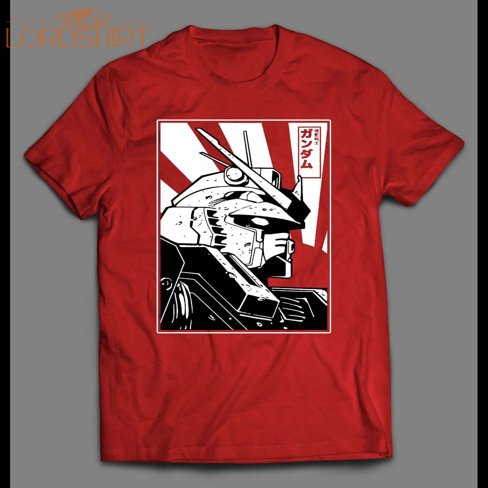 Japanese Anime Gundam Rising Sun High Quality Shirt