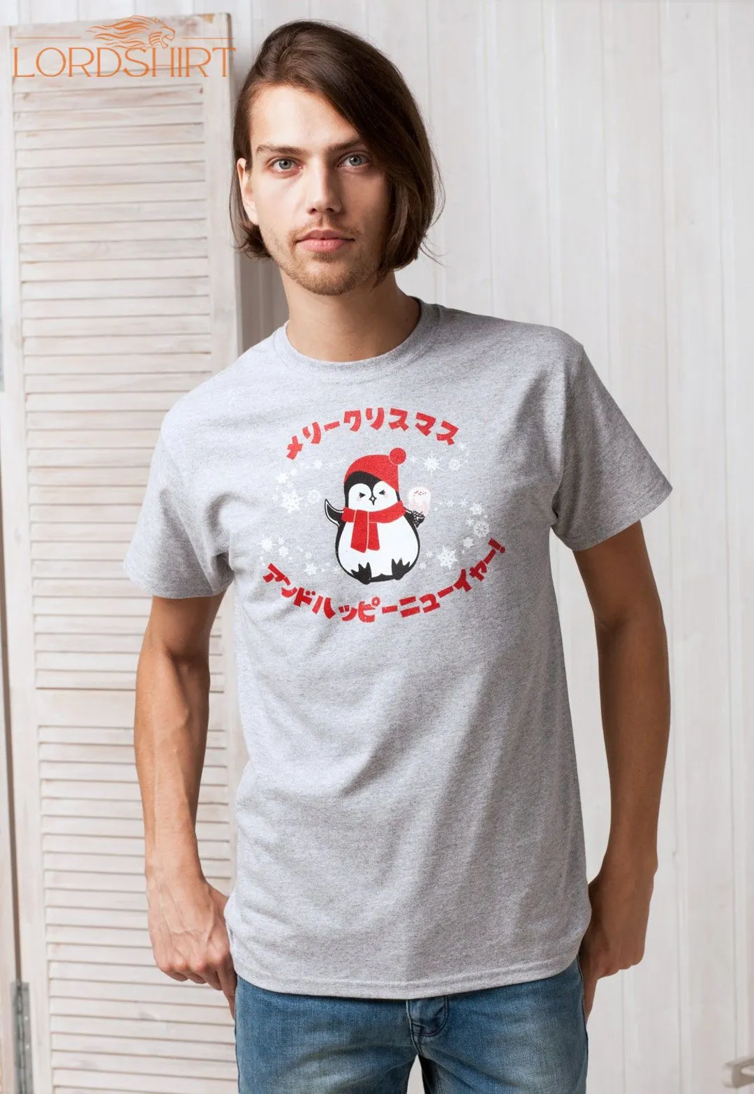 Japanese T Shirt Kawaii Christmas Penguin Japan Anime Manga