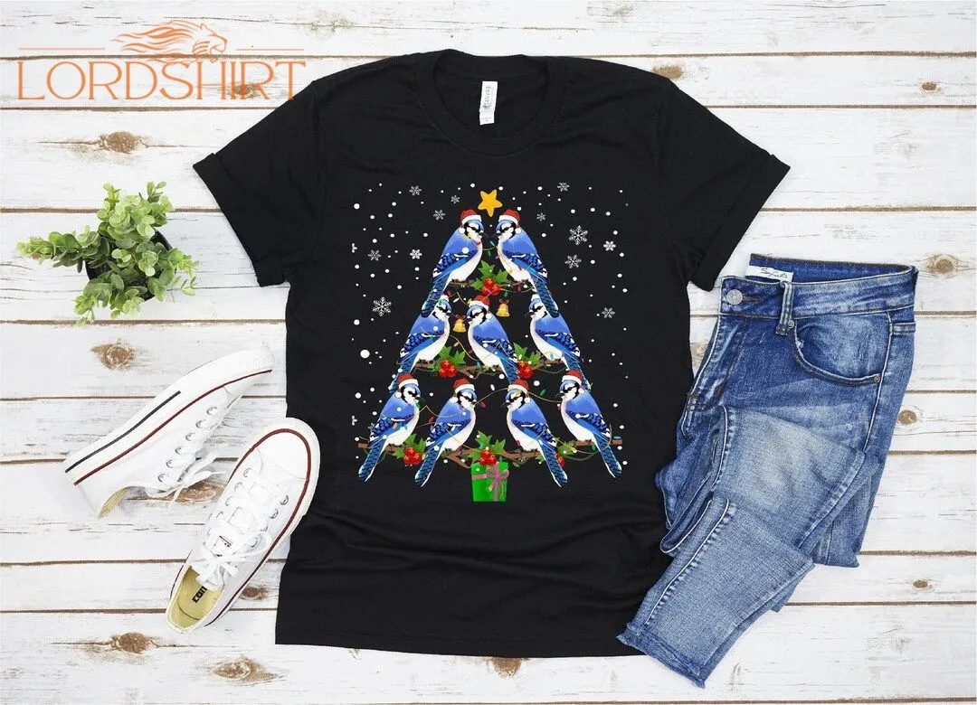 Jay Bird Xmas Tree Funny Jay Christmas T-shirt For Men Women