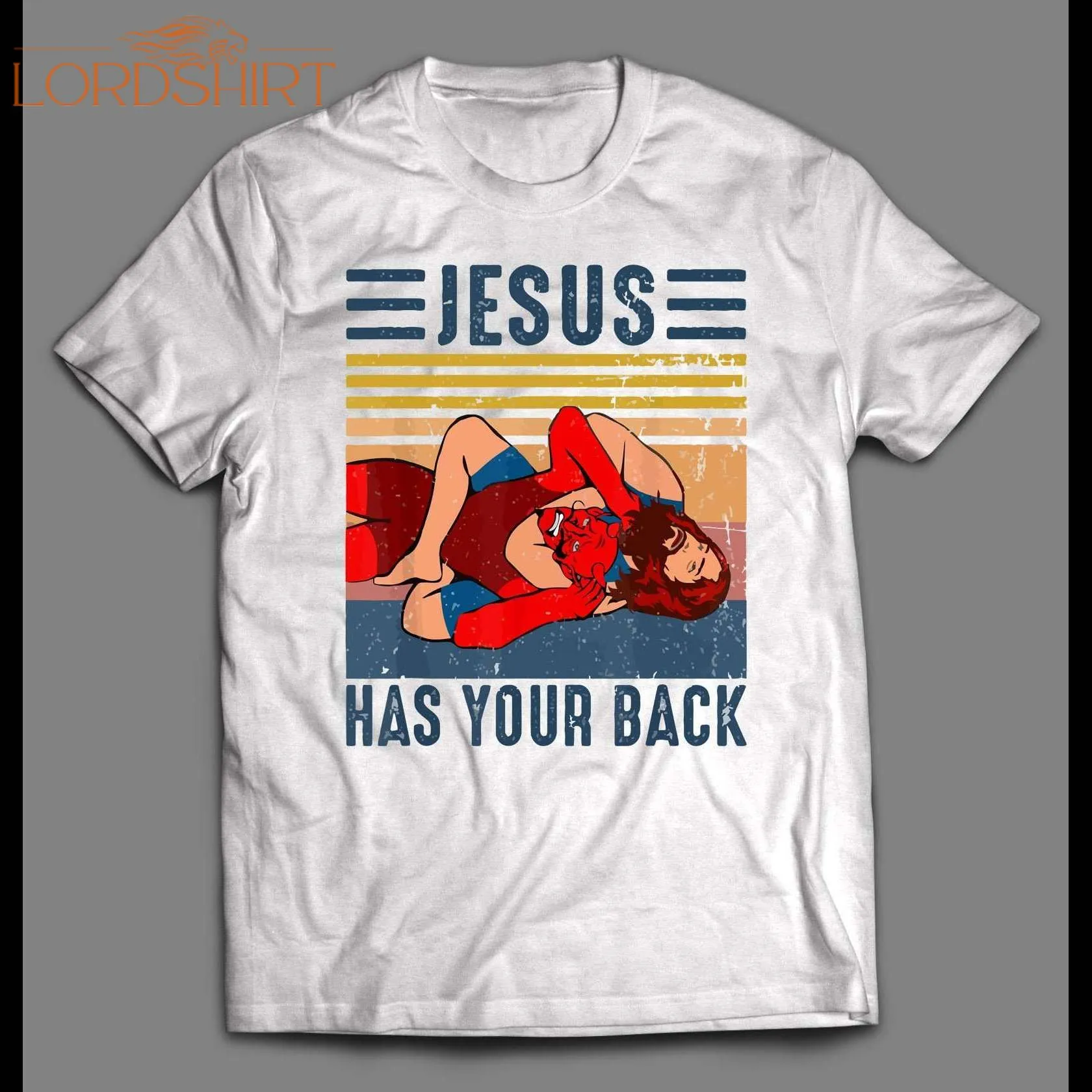 Jesus Has Your Back Mma Wrestling Shirt