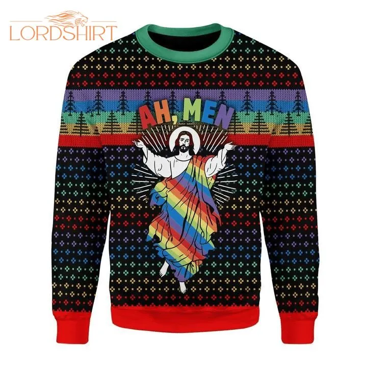 Jesus Lgbt Ugly Christmas Sweater