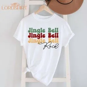 Jingle Bell Rock Shirt Rock T-shirt Christmas T Shirt Retro