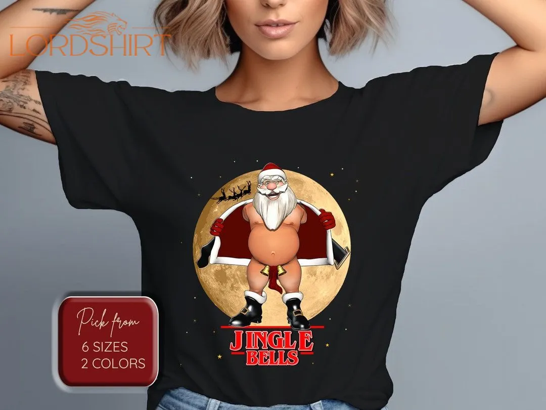 Jingle Bells Christmas T-shirt Christmas Shirt Santa