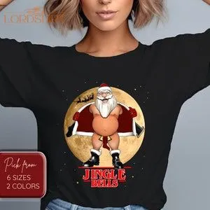 Jingle Bells Christmas T-shirt Christmas Shirt Santa