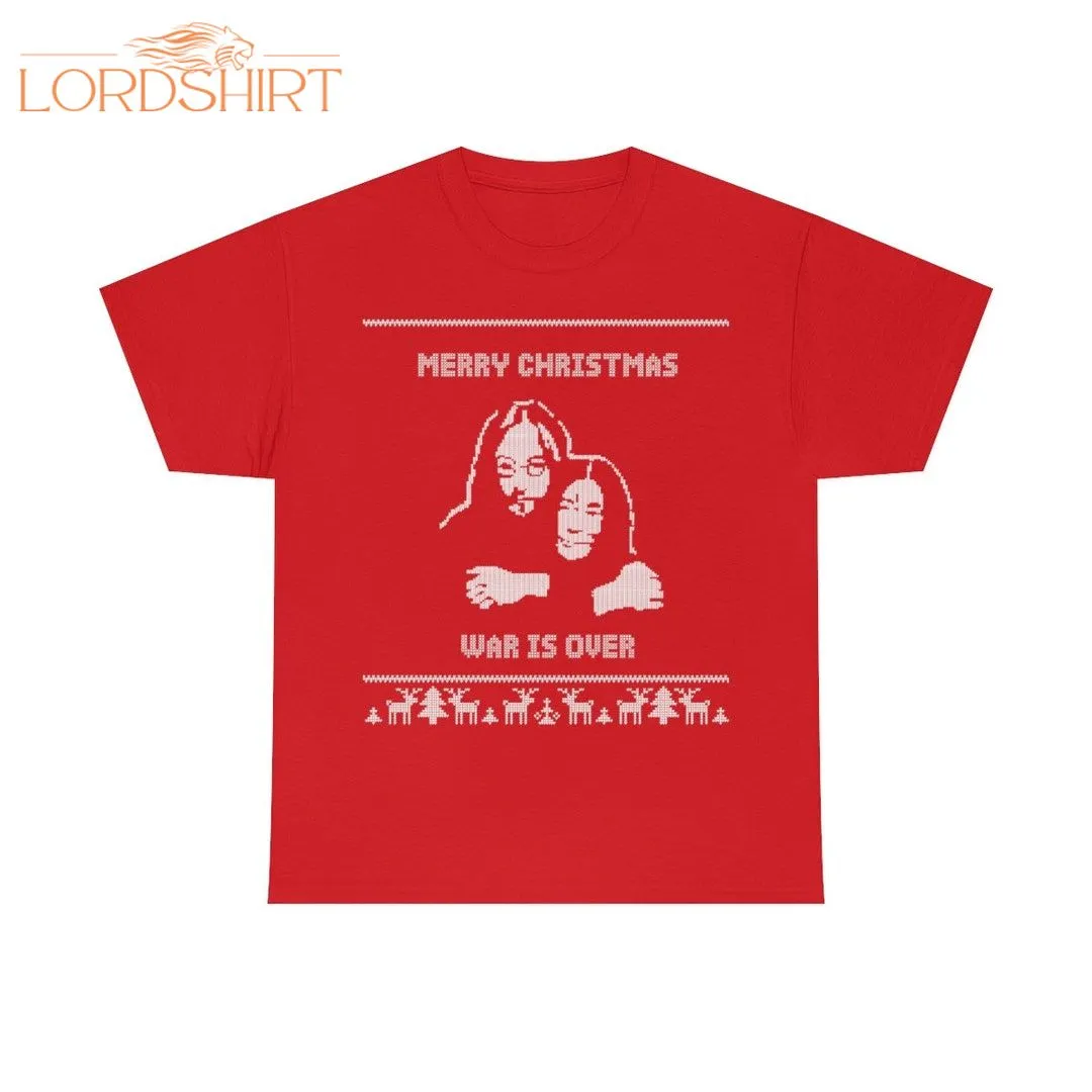 John  Yoko Christmas Jumper T-shirt. Merry Christmas War Is