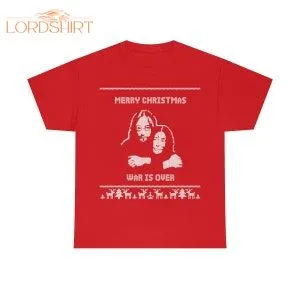 John  Yoko Christmas Jumper T-shirt. Merry Christmas War Is