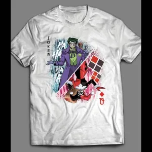 Joker And Harley Quinn Queen Of Hearts Card Shirt